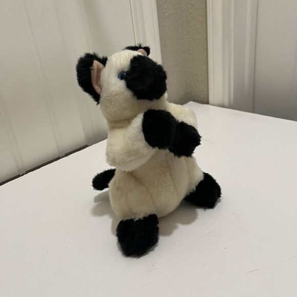 Melissa & Doug Lifelike Lovable Siamese Cat Tan Black Standing Hind Leg 8" Plush - Picture 5 of 9